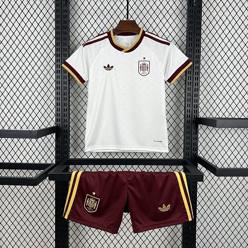 Spain 2026 World Cup Away Kids Kit Size：16-28