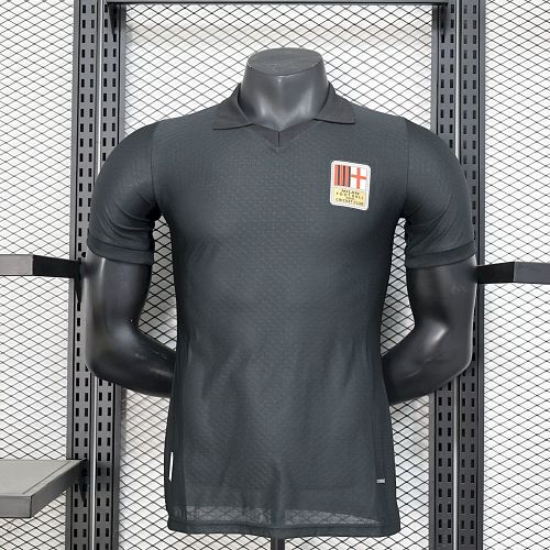 AC Milan 2024-25 125th Black goalkeeper Retro Jersey Player Version