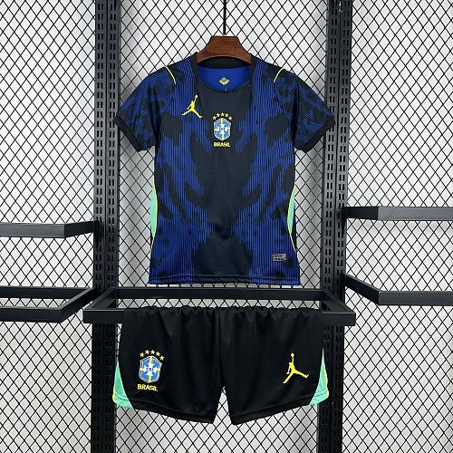 Brazil 2026 World Cup Away Kids Kit Size：16-28