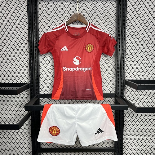 Manchester United 2024-25 Home Kids Kit