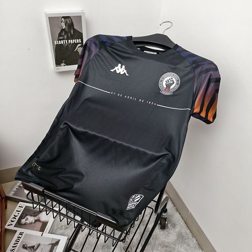 Vasco da Gama 2024/25 Pre match black Soccer jerseys