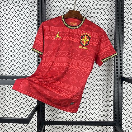 Brazil 2025-26 Jordan Red Special Edition Football jersey