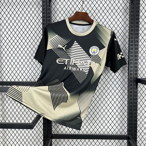 Manchester City 2025-26 Black and yellow concept version Jersey S-XXL