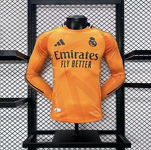 Real Madrid 2024-25 Away Long Sleeves Jersey Player Version