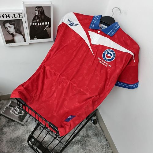 Top 1:1 Chile 1998 Home Retro jersey