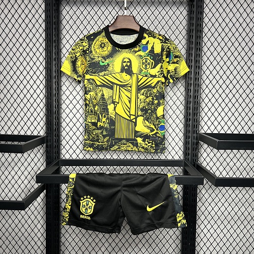 Brazil 2024-25 Special Edition Yellow Kids Kit