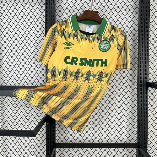 Top 1:1 Celtic 1989-91 Away Retro Jersey