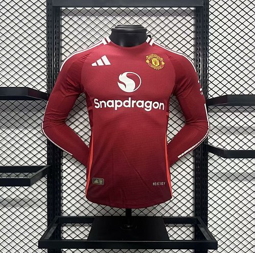 Manchester United 2024-25 Home Long Sleeves Jersey Player Version