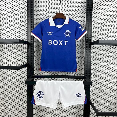 Rangers 2025-26 Home Kids Kit