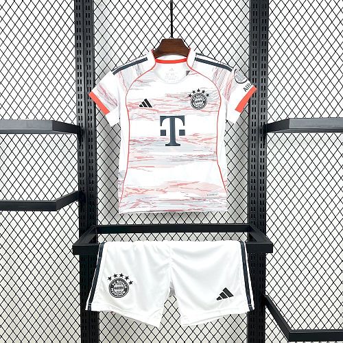 Bayern Munich 2025-26 Away Kids Kit