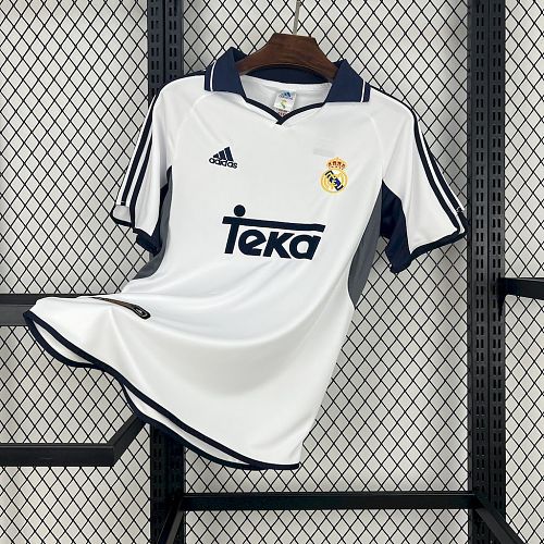 Real Madrid 2000-01 Home Retro Jersey