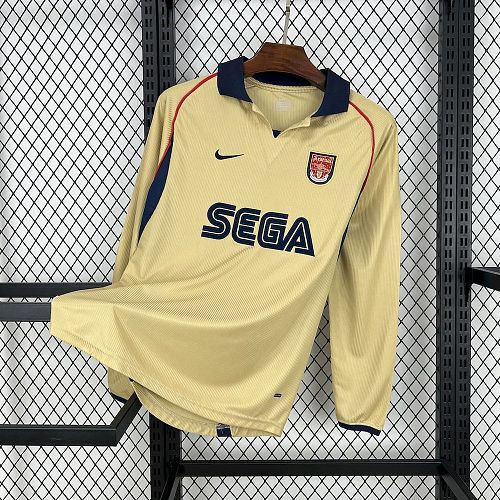 Arsenal 01-02 Away Long Sleeves Retro Jersey S-XXL