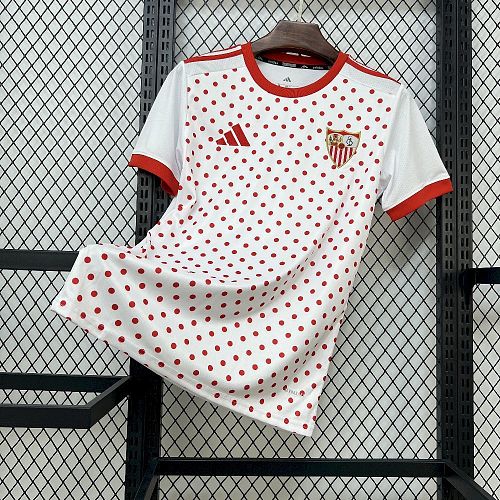 Sevilla FC 25-26 White Prematch T-shirt Football Jersey S-4XL