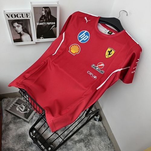 F1 Scuderia Ferrari 2025 Team T-Shirt S-5XL