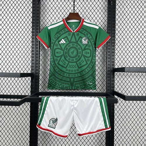 Mexico 2026 World Cup Home Kids Kit Size：16-28