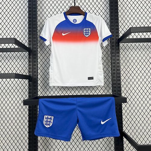 England Women's Euro 2025-26 Home Kids Kit