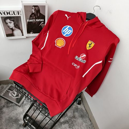 F1 Scuderia Ferrari 2025 Team Hooded Sweat S-3XL