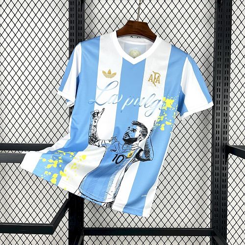 Messi Argentina 2024-25 Adidas 50th Anniversary Football jersey