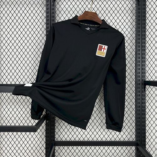 AC Milan 2024-25 125th Black goalkeeper Long Sleeves Retro Jersey S-XX