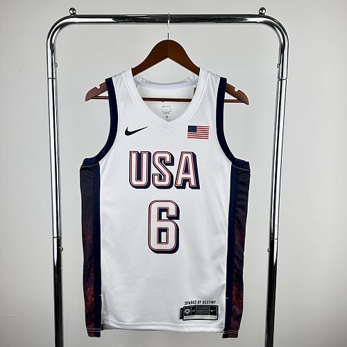 Olimpic USA 2024 JAMES6 Home Jersey