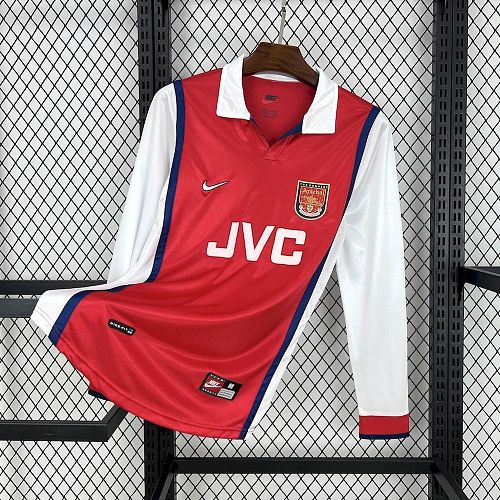 Arsenal 98-99 Home Long Sleeves Retro Jersey S-XXL