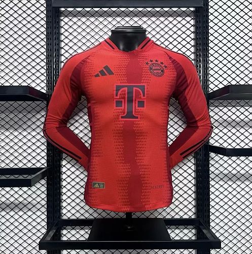 Bayern Munich 2024-25 Home Long Sleeves Jersey – Player Versi