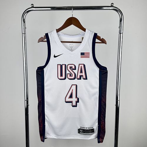 Olimpic USA 2024 CURRY4 Home Jersey