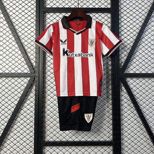 Athletic Bilbao 2025-26 home Kids Kit Size 16-28