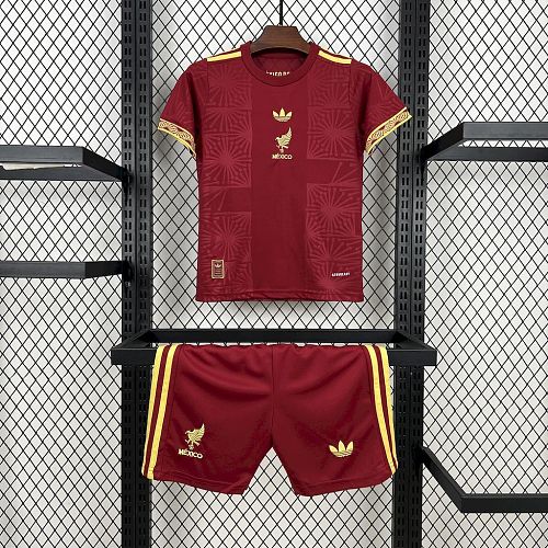 Mexico 2025-26 Gold- Red Kids Kit