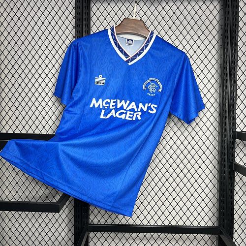 Rangers 1990-92 Home Retro Jersey