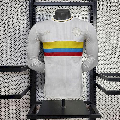 Colombia 2024-25 100th Anniversary Long Sleeves Jersey Player Version