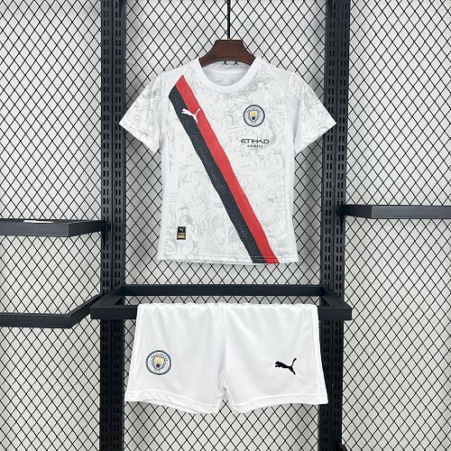 Manchester City 2025-26 Away Kids Kit