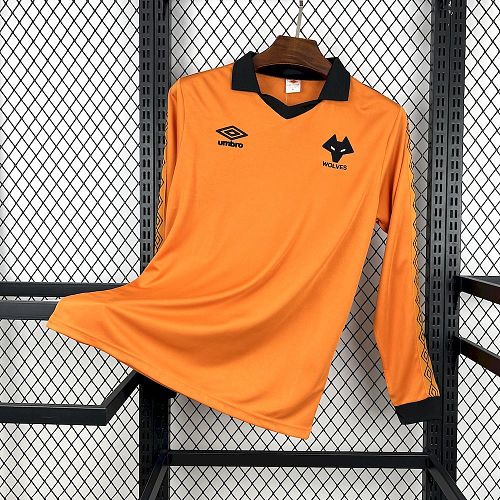 Wolves 80-81 Home Long Sleeve Retro Jersey S-XXL