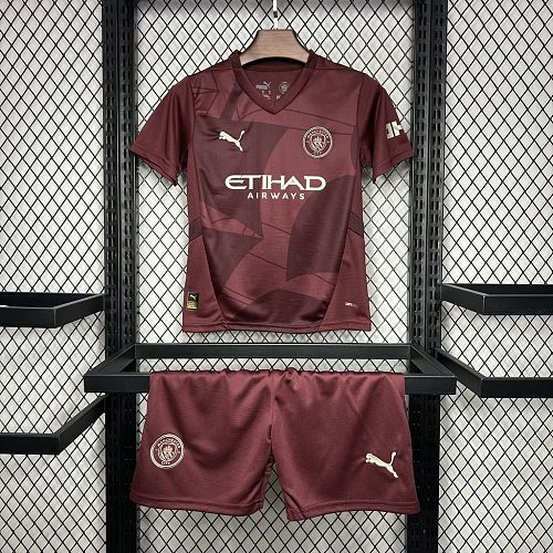 Manchester City 2024-25 Third Away Kids Kit
