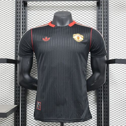 Manchester United 2025-26 Black Terrace Icons Jersey Player Version