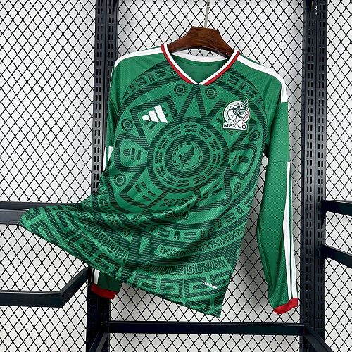 Mexico 2026 World Cup Home Long Sleeve Football Jersey S-4XL