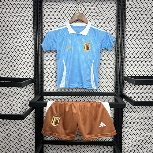Belgium 2024-25 Euro Away Kids Kit