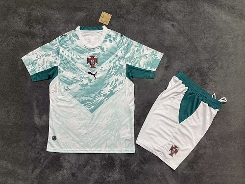 Portugal 2026 World Cup Away Kids Kit Size：16-28