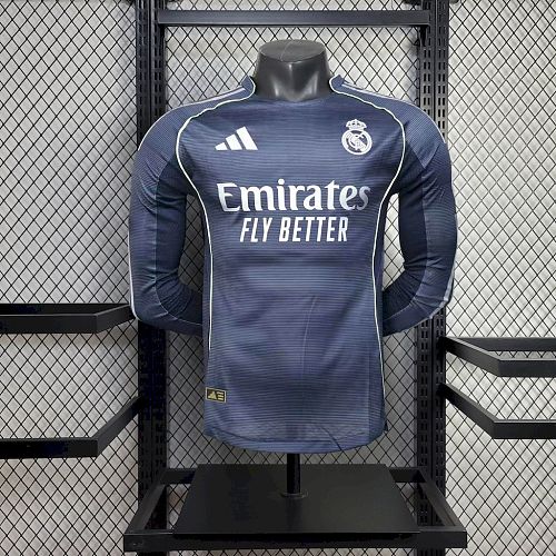 Real Madrid 25-26 Away Long Sleeves Retro Jersey S-3XL