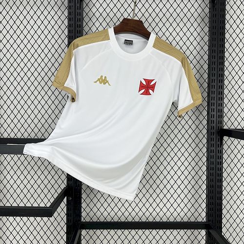 Vasco da gama 2025-26  Supporter White Gold Football Jersey