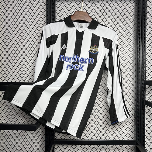 Newcastle United 2003-05 Home Long Sleeves Retro Jersey