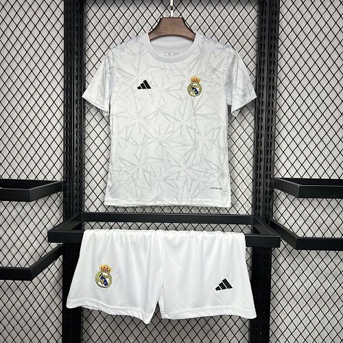 Real Madrid 2024-25 Pre-match training Kids Kit
