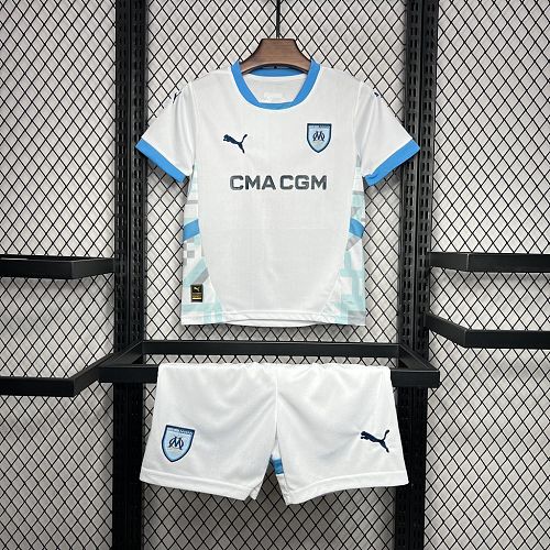 Olympique Marseille 2024-25 Home Kids Kit