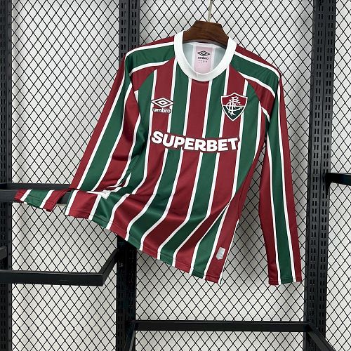 Fluminense 2025-26 Home Long Sleeves Football Jersey