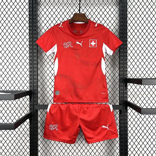 Switzerland 2026 World Cup Home Kids Kit Size：16-28