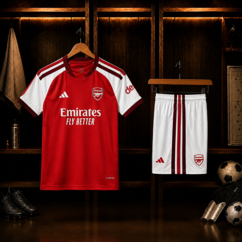 Arsenal 2026/27 Home Kids Kit Size：16-28