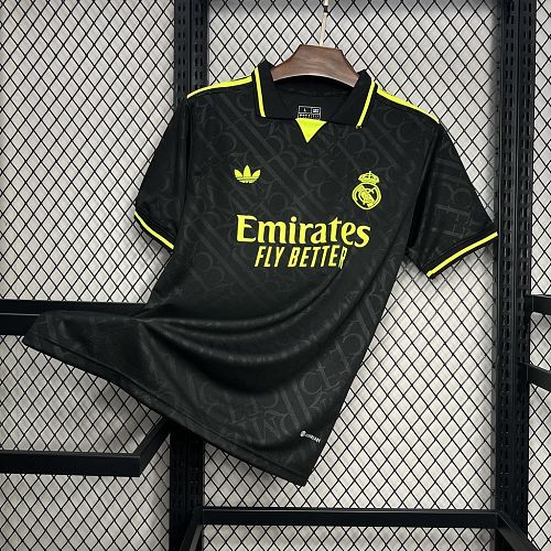 Real Madrid 2024-25  X BLACK AND NEON UNIQUE Jersey S-XXL