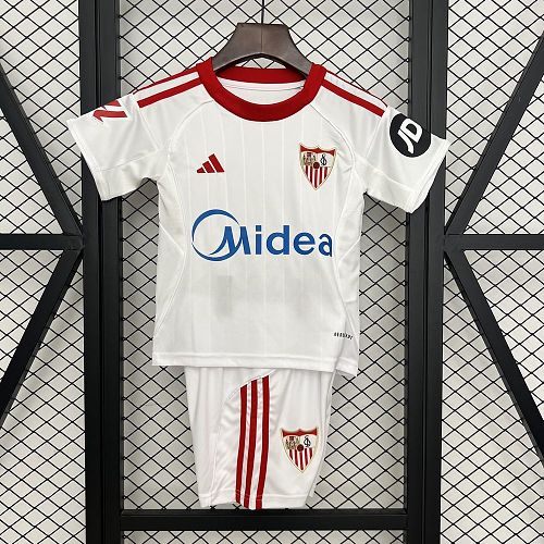 Sevilla 2025-26 Home Kids Kit Size 16-28