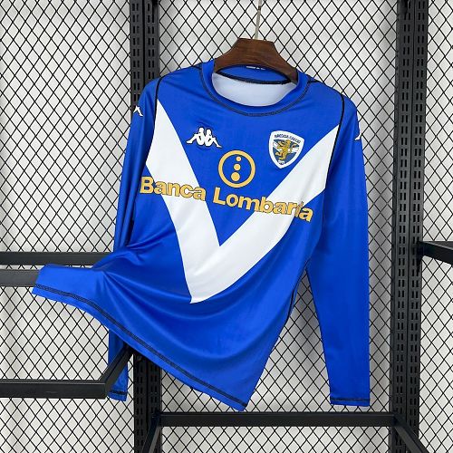 Brescia 03-04 Home Long Sleeves Retro Jersey S-XXL
