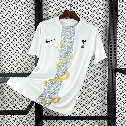 Tottenham Hotspur White 2025/26 Gold Snake Edition Football jersey